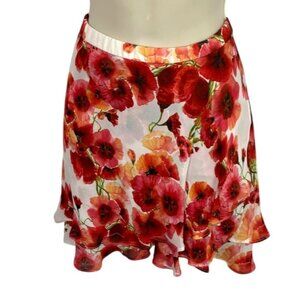Haute Hippie Floral Ruffled “Wrap” Skirt - Size XS